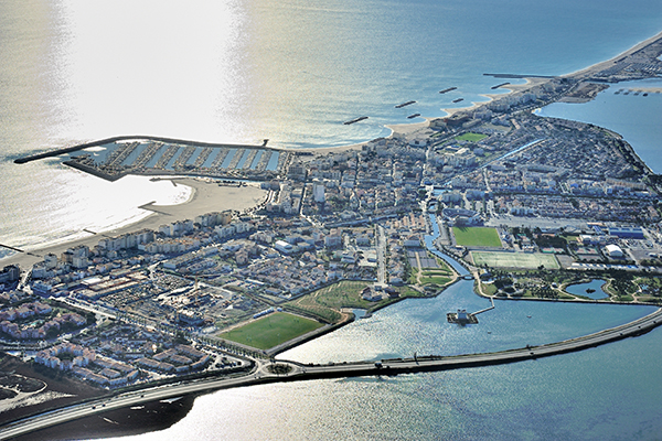 Palavas-les-Flots-Montpellier-vista-aerea